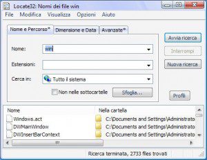 Locate32-updatedb-windows