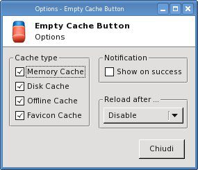 Empty-Cache-Button