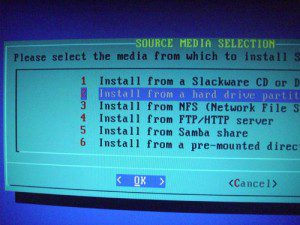 Menu-Installazione-Slackware-Scelta-Hard-Disk