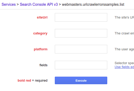 fare query API Google online